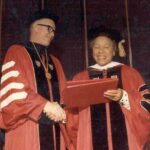 Augusta Baker receiving Doctor of Letters degree